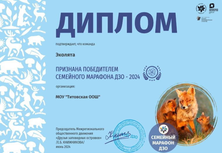 Победа в Семейном Марафоне ДЗО 2024.